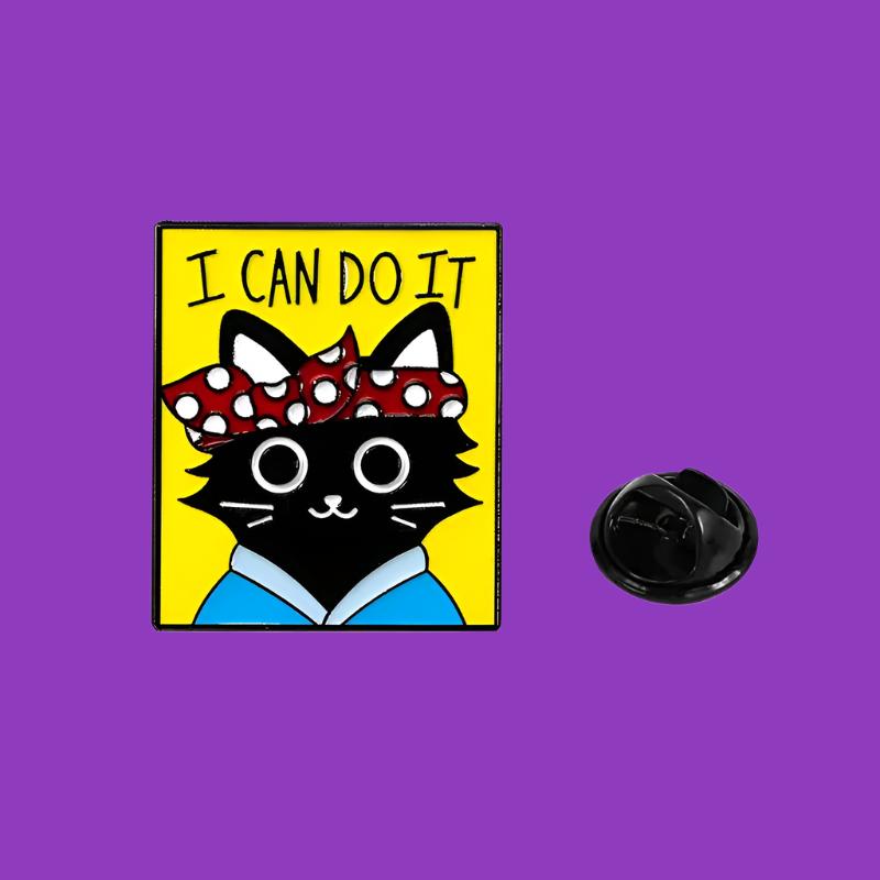 Feminist Cat Pin Badge Collection
