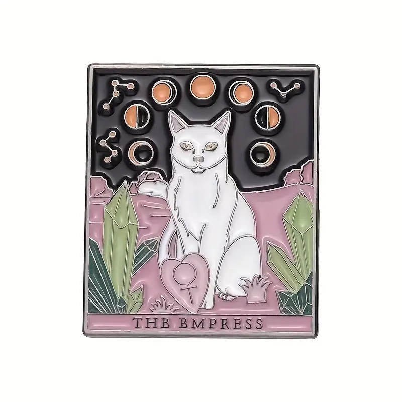 Tarot Style Cat Pin Badges