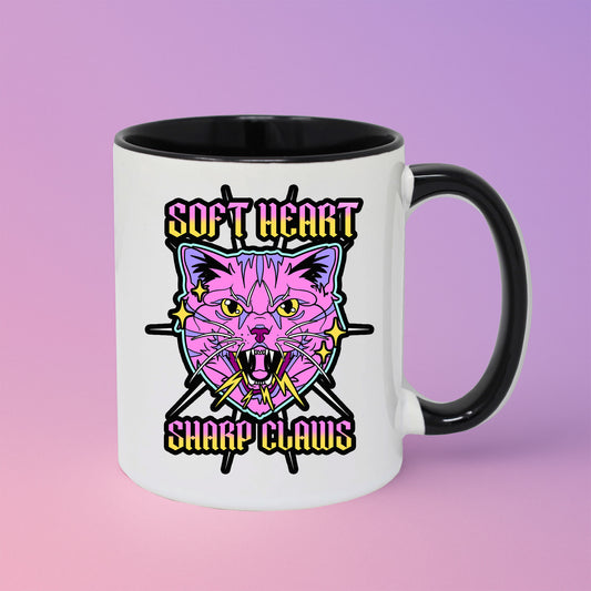 Soft Heart, Sharp Claws Mug