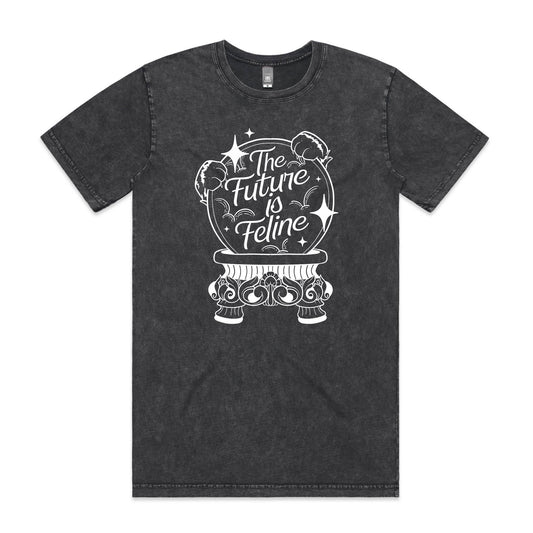 The Future is Feline - Stone Washed Edition - T-Shirt