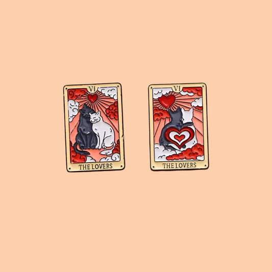 Tarot 'The Lovers' Pin Badge