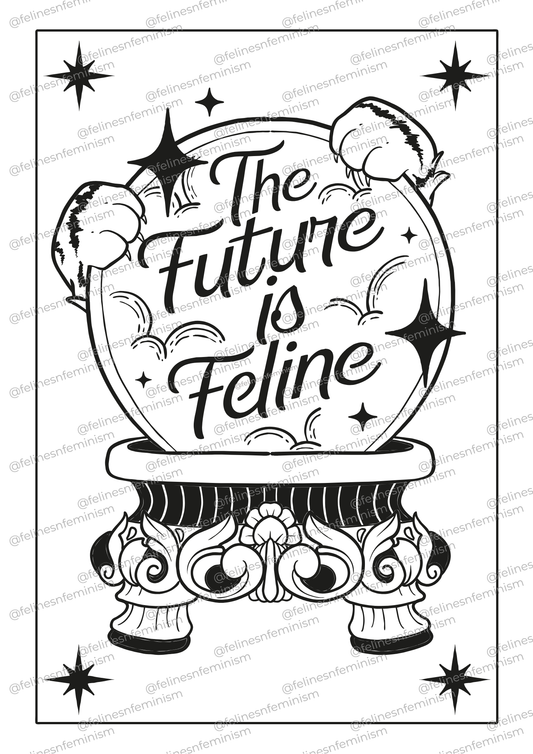 The Future is Feline Print