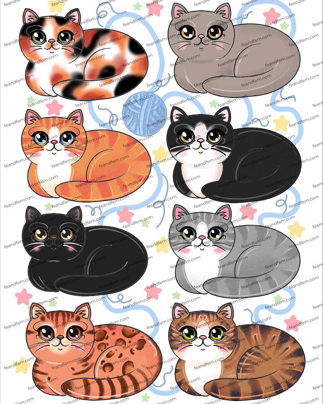 All The Cats Print